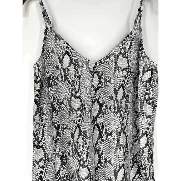 Frame snake print silk tank top S - Picture 2 of 6